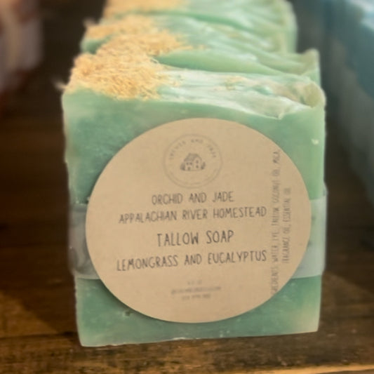 Lemongrass and Eucalyptus Tallow Soap