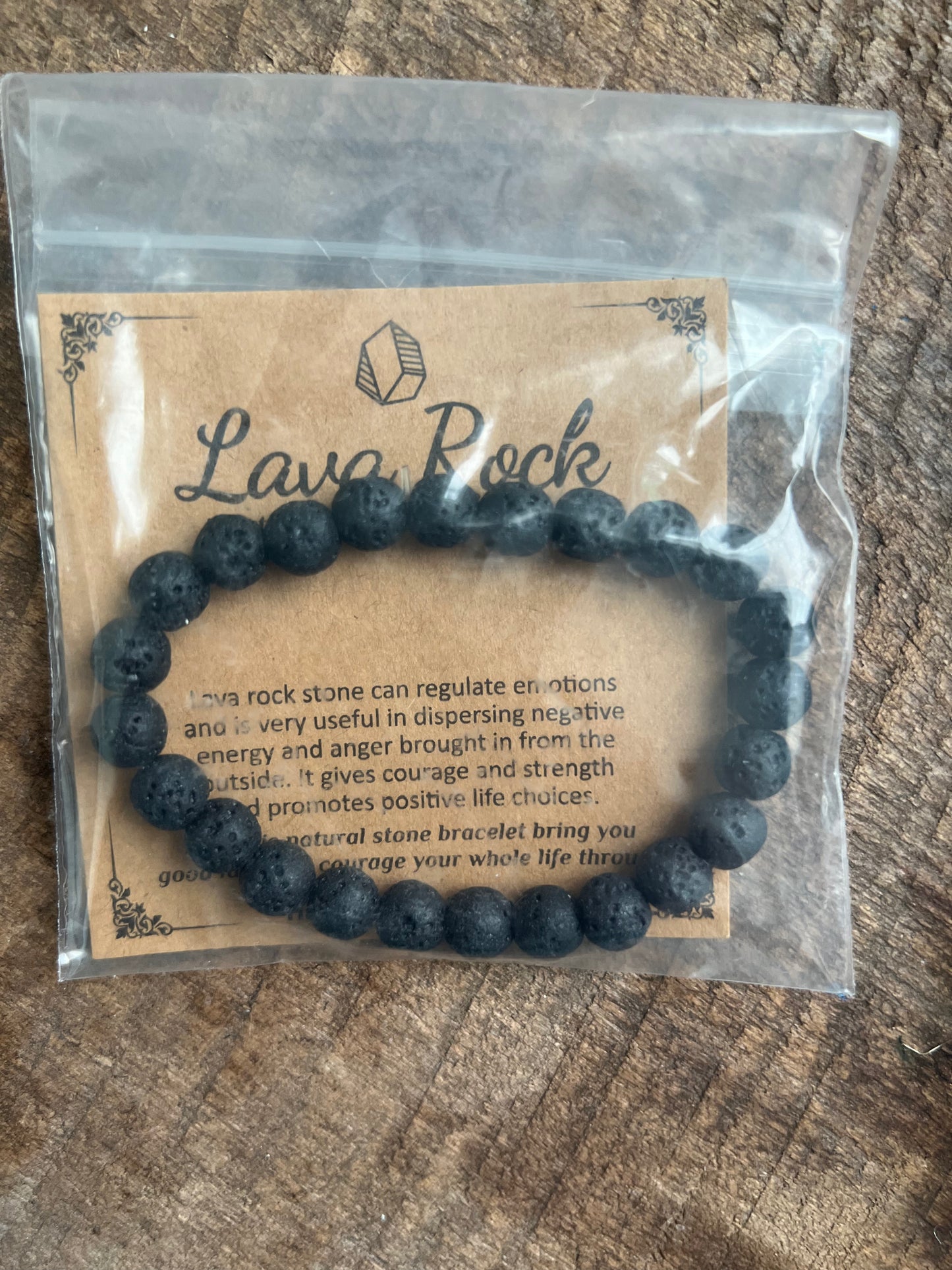 Yoga Bracelet Lava Rock